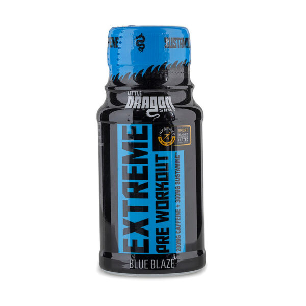 Buy Blue Blaze Pre Workout Shots (60ml) | Little Dragon Supplements