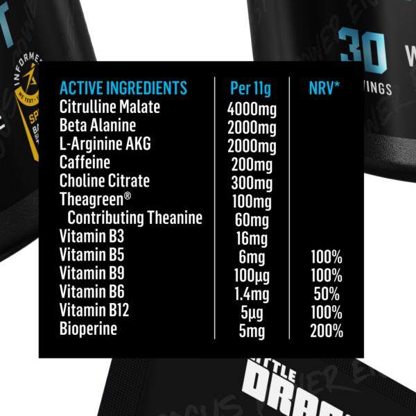 Extreme Pre Workout Blue Raz (30 serves) - Image 2